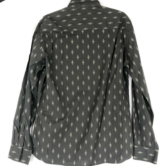 NOIZE Button Up Shirt Men Size L All Over Print Long Sleeve 100% Cotton - Picture 2 of 5